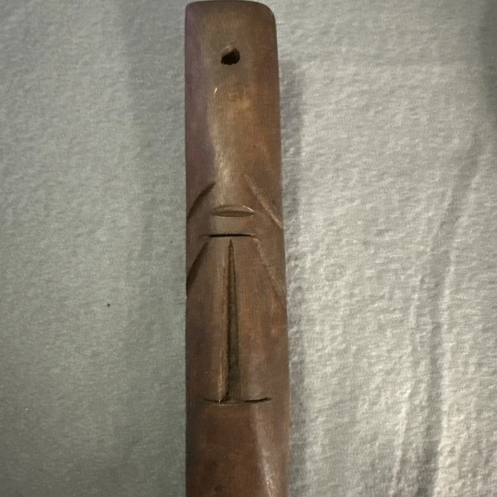 Vintage MCM Wall Hanging Large Wooden Spoon and‎ Fork Set Totem 12